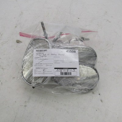 Mixed Lot of 4 Harley Davidson OEM Tapered Handlebar Mirrors Chrome Bl