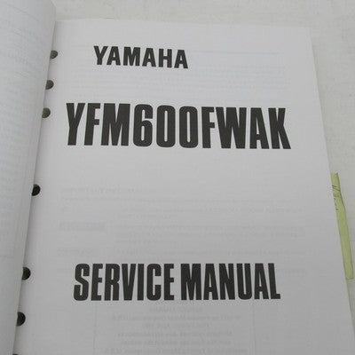 Yamaha OEM YFM600 Grizzly Factory Service Manual LIT-11616-FW-00 LIT-1