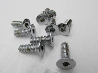 Lot of 9 Harley-Davidson OEM NOS 5/16"-18 x 7/8" Chrome Flat Head Scre
