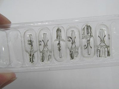 Lot of 6 Harley-Davidson OEM NOS 3.4W Wedge Type Mini Bulbs, Clear 750