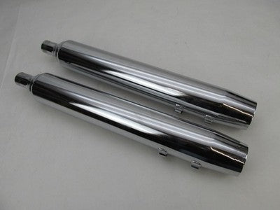Harley Davidson OEM Pair Tri Glide Chrome Mufflers 64900244B