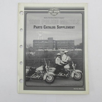 Harley-Davidson Official 1996 Police Models Parts Catalog Supplement 9