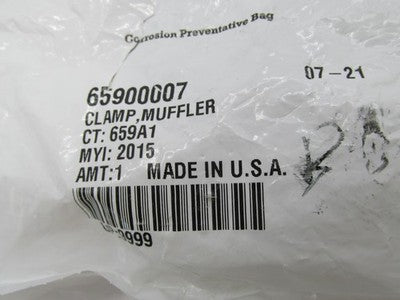 Harley-Davidson Genuine OEM NOS Exhaust Muffler Clamp 65900007