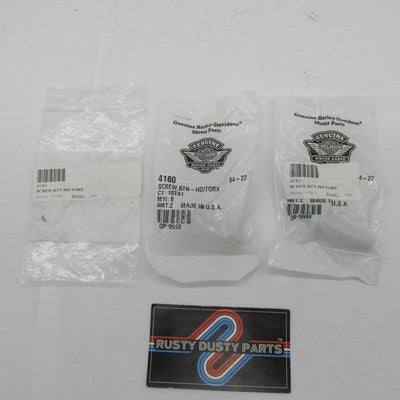 Lot of 2 Harley OEM NOS 3/8"-16 x 1-1/2" Torx Socket Button Head Screw