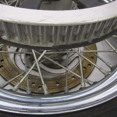 Harley OEM Softail 16x3x3/4" Rear Spoke Wheel w/ Tire, Rotor & 70T Bel