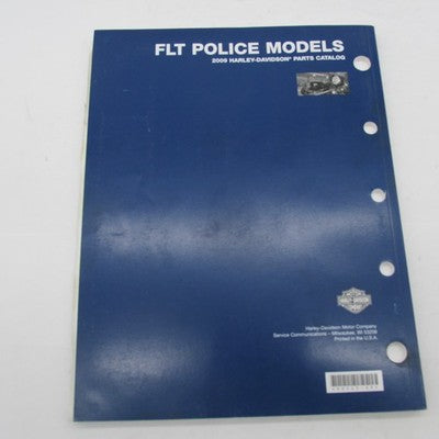 Harley-Davidson Official 2009 FLT Police Models Factory Parts Catalog