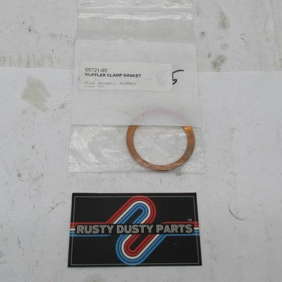 Lot of 3 Harley-Davidson OEM NOS Copper Muffler Clamp Gaskets 65721-85