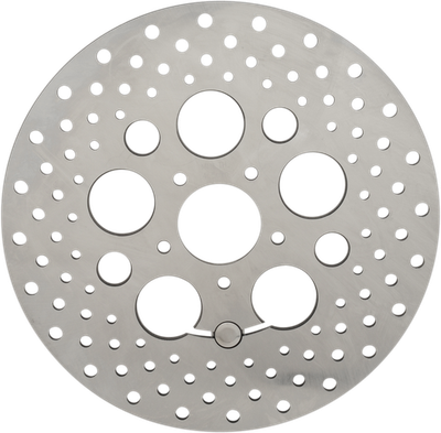 Drag Specialties Stainless Steel Drilled Brake Rotors 11.8" Front 1710