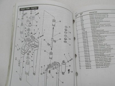 Harley-Davidson Official Factory 2005 Softail Models Parts Catalog 994