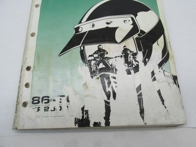 Honda Official Factory 1986-1990 XR250R Shop Service Manual Book