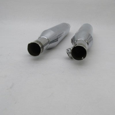 Pair of Harley Davidson OEM Stock Chrome Exhaust Mufflers 00-06 Softai