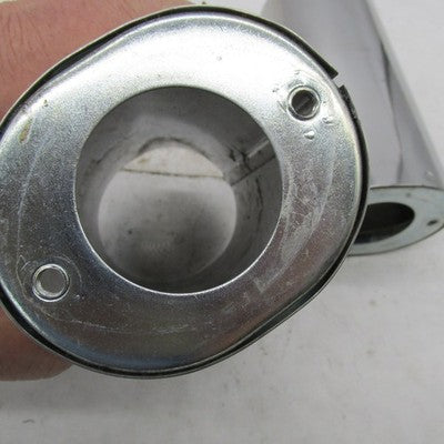 Pair of Harley Davidson OEM Chrome Cow Bells Upper Fork Slider Covers