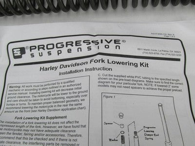 Progressive Suspension NOS Harley Davidson 41MM Fork Lowering Kit PS01
