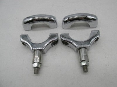 Harley Davidson Chrome Windshield Mounting Fork Clamps Style Used