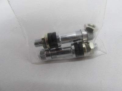 Drag Specialties NOS PAIR Chrome Bolt-In Valve Stems 0.24" 0360-0009