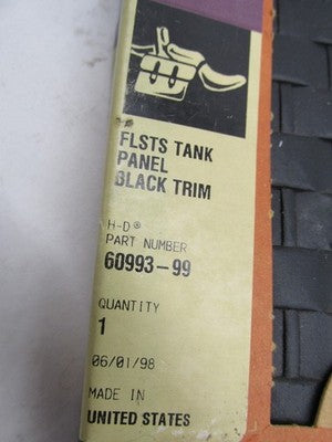 Harley Davidson Genuine NOS Heritage FLSTS Black Trim Gas Tank Panel 6
