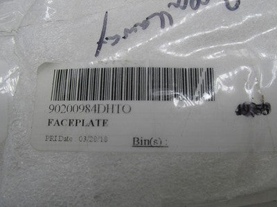Harley Davidson Genuine NOS Black Saddlebag Latch Faceplate 90200984 D