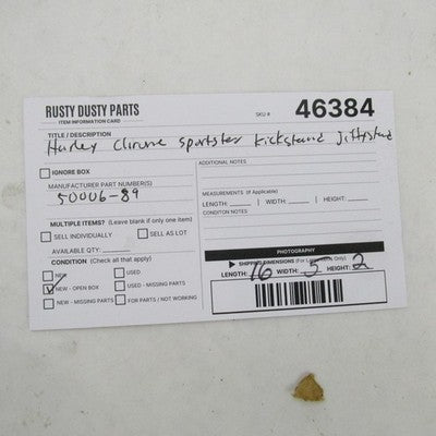 Harley Davidson OEM NOS Chrome Kick Stand Jiffystand 89-03 Sportster 5
