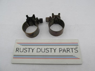 Pair of Harley-Davidson Genuine 1-3/4" 1.75" Exhaust Muffler Clamps