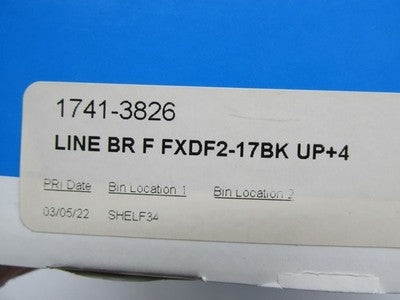 Drag Specialties NOS Extended Length +4" Black Vinyl Brake Line Kit 17
