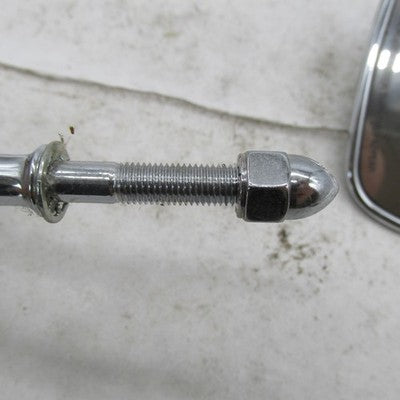 Pair of Harley OEM Chrome Short-Stem Tapered Mirrors 91845-03B 91840-0