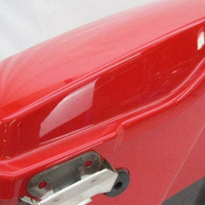 Harley OEM  2010 FLHR Road King Left Saddlebag Scarlet Red Black 90899