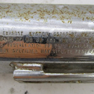 Vintage Harley Davidson OEM Front Chrome Softail Tapered Muffler 65247