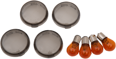 Drag Specialties Smoked Turn Signal Lens Kit 0906-6316