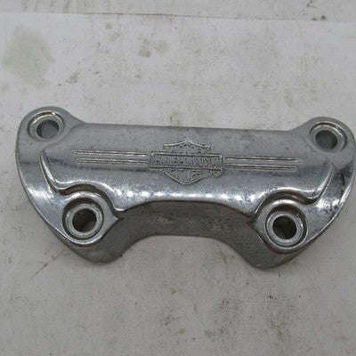 Harley Davidson Genuine Chrome Bar Shield Logo Handlebar Riser Clamp 5