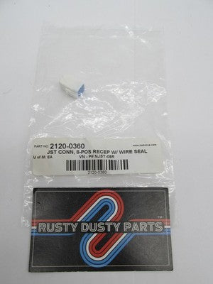 Lot of 6 NAMZ NOS 2120-0360 NJST-08R JST Mini Connector - 8-Wire - Fem