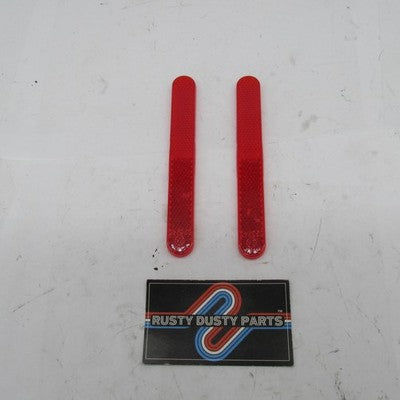 Pair of Harley Davidson Genuine Red Oval Reflectors 023240