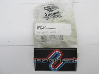 Lot of 5 Harley Davidson Genuine NOS Transmission Mainshaft Oil Seal 3