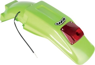 UFO Enduro Rear Fender with Light KX Green KA02715026