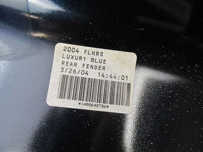 Harley-Davidson Genuine NOS 2004 FLHRS Luxury Blue Rear Fender