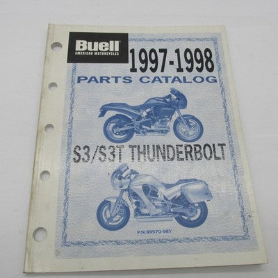 Harley Buell Official 1997-1998 S3/S3T Thunderbolt Parts Catalog 99570