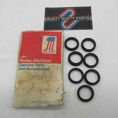Lot of 7 AMF Harley Davidson Genuine OEM Oil Seal Breaker Stem O-Ring