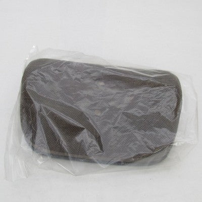 Vtg Harley Davidson OEM NOS Brown Cloth Black Vinyl Backrest Seat Pad