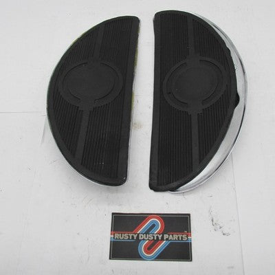 Harley Davidson Aftermarket Chrome Half-Moon Floorboards