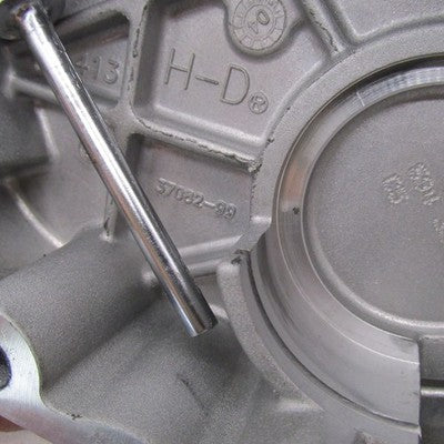 Harley Davidson OEM 5-Speed Transmission Side Cover Textured Silver 37