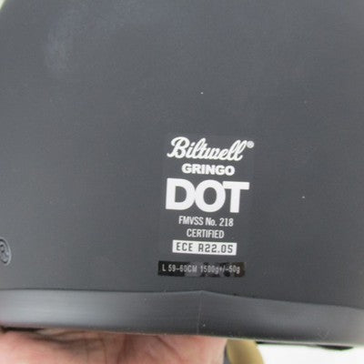 Biltwell NIB Gringo Large DOT Flat Black Factory Logo 1002-638-104 | 0