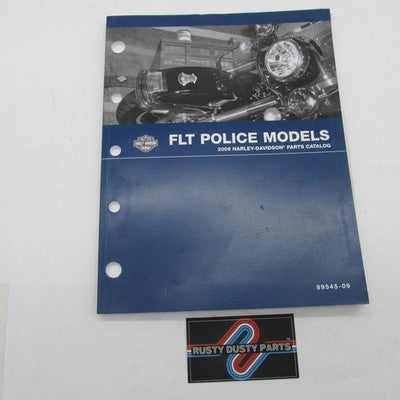 Harley-Davidson Official 2009 FLT Police Models Factory Parts Catalog