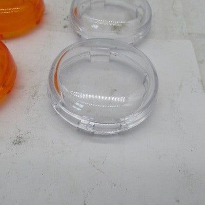 Mixed Lot of 6 Harley-Davidson Bullet Turn Signal Lenses Clear and Amb