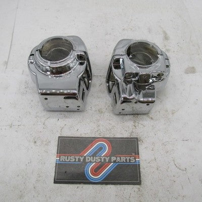 Harley Davidson Genuine NOS Complete Set Chrome Switch Housing Covers