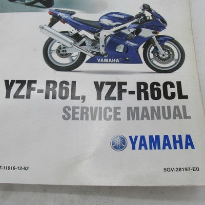 Yamaha YZF-R6L, YZF-R6CL Service Manual Guide LIT-11616-12-62 5GV-2819
