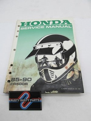 Honda Official Factory 1985-1990 CR500R Shop Service Manual Book
