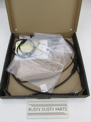 Burly NOS Harley 04-06 XL 12" Jail Bar Cable Kit, Black Vinyl 0610-191