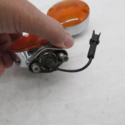 Lot of 3 Harley Davidson OEM Touring Softail Chrome Front Turn Signals