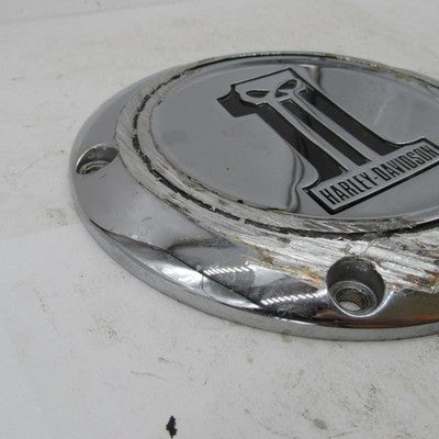 Harley Davidson Genuine Willie G Derby Cover Skull #1 Chrome