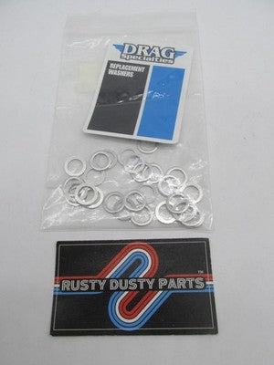 LOT of 27 Drag Specialties NOS 10mm Aluminum Crush Washers 1742-0115