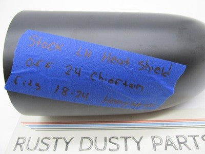 Indian 17-21 OEM Chief Chieftain Exhaust Heat Shield Left BLACK 126239